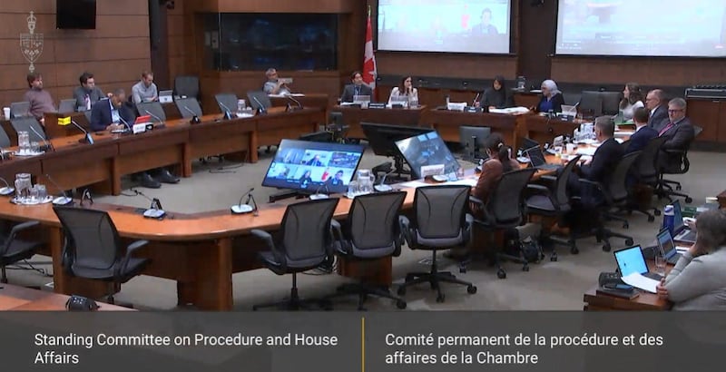 众议院议会程序与事务委员会的议员们一致同意,扩大关於中国渗透干预听证会的范围。 (视频截图)