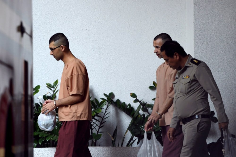 2 Uyghur suspects in Bangkok bombing return to court after 9-month delay