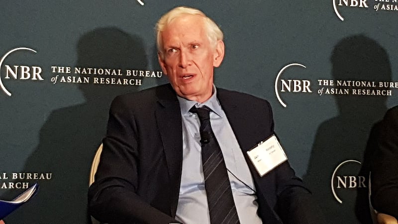 美国在台协会理事主席莫健表示,维护台湾地区安全以及经济繁荣对美国至关重要。(记者家傲摄)