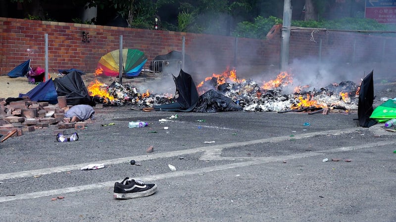 《理大围城》剧照。(台湾国际纪录片影展提供)