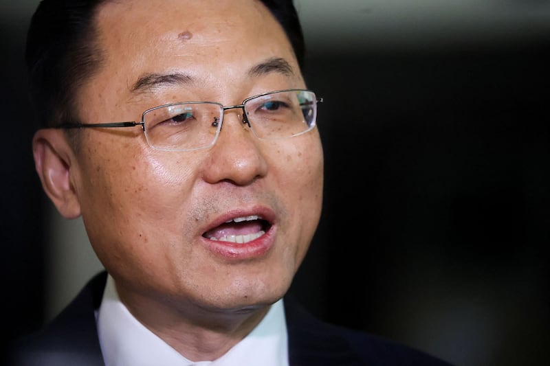 中国驻美国大使谢锋(路透社图片)