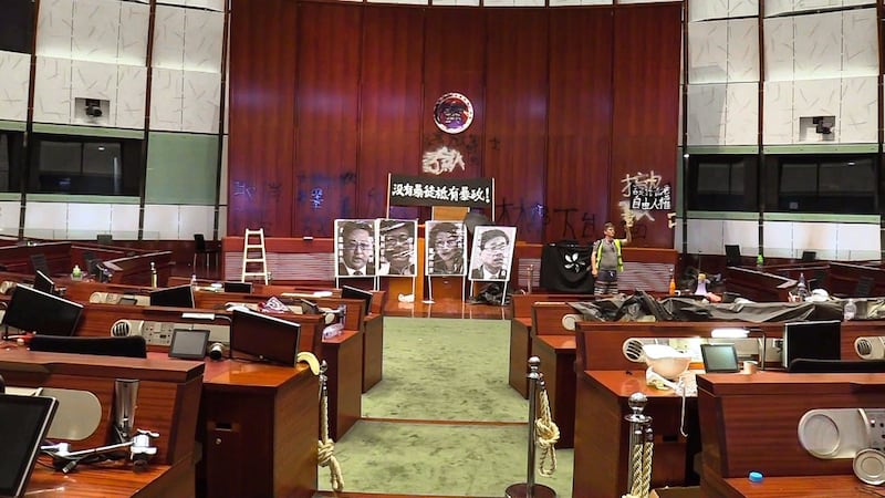 《占领立法会》。(台湾国际纪录片影展提供)